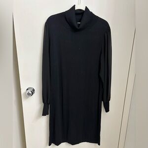 Belle by Kim Gravel sweater dress with chiffon/semi-sheer sleeves